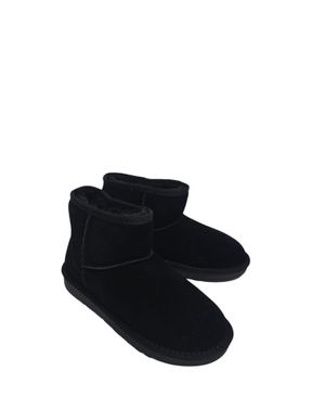 Cizme scurte din piele naturală cu interior îmblănit 25ANT02015