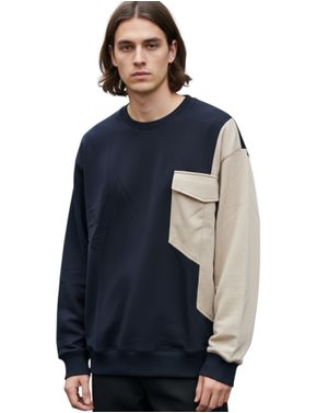 Bluza bărbătească negru-bej 25MEX11086