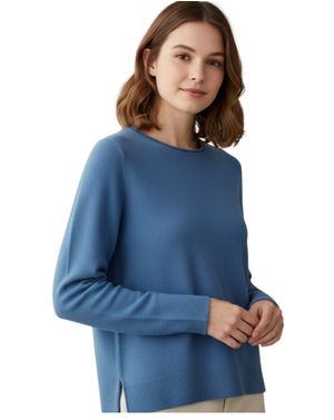 Pulover damă albastru 25MKF07010