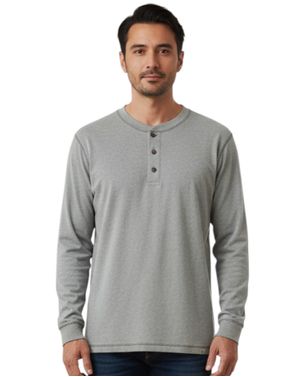 Bluză bărbați gri cu nasturi N250717003