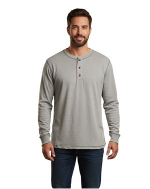 Bluză bărbați gri cu nasturi N250717004