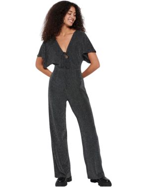 Salopetă Funky Buddha cu efect strălucitor 25ALX09043