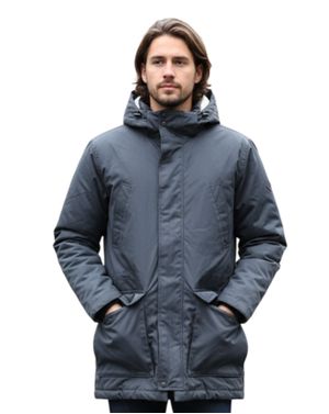 Jachetă bărbătească de iarnă cu glugă 25ALX06047