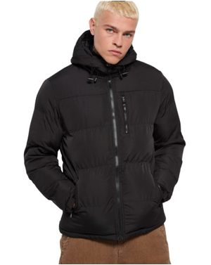 Geacă bărbătească matlasată cu glugă Funky Buddha 25ALX06053