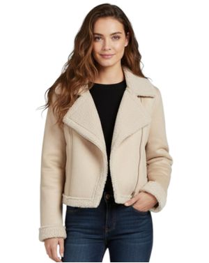 Jachetă damă îmblănită scurtă 25MEX11089