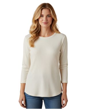 Bluză damă albă, cu mânecă 3/4 N250720034