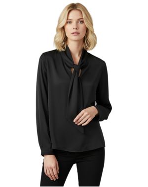 Bluză elegantăDOCA cu fundă 25MNB14010