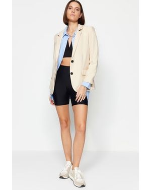 Sacou de damă cu nasturi si croi lejer 25KKW01963