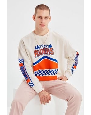 Bluză de Trening Bărbătească cu Imprimeu 25KKW02C70