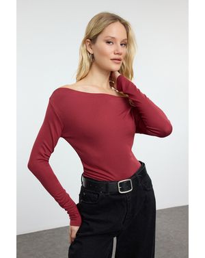 Bluza cu decolteu 25KKW01J63