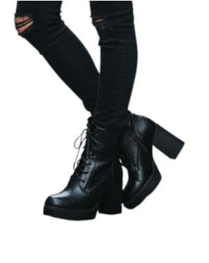 Ghete damă cu toc gros 25HAT25016