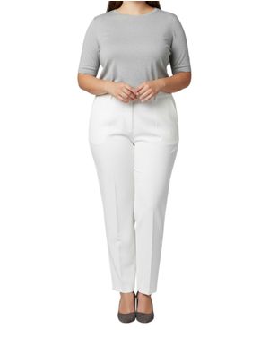 Pantaloni dama cu talie elastica si buzunare 2030901033