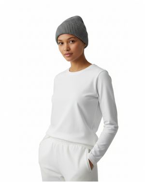 Căciulă de Damă Tricotată cu Lână - Gri 25MNB27004