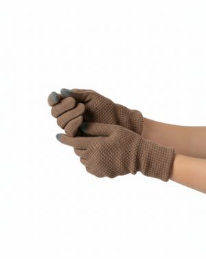 Mănuși Damă Tricotate Maro - functie Touchscreen 25MNB28007