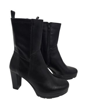 Botine cu toc și inserții elastice 25ANT02022