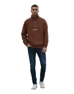 Bluză cu guler înalt și fermoar la baza gatului 25SMA03049