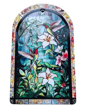 Tocător decorativ pentru bucătărie cu model vitraliu – Verde 25TAI32003