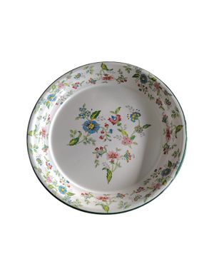 Platou decorativ metalic cu imprimeu floral 25TAI60001