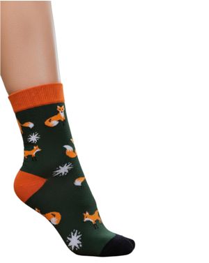 Șosete damă cu model vulpi 25TAI20002