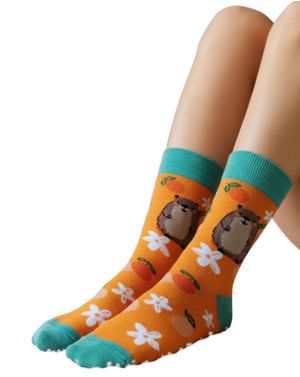 Șosete damă cu arici și portocale 25TAI20005