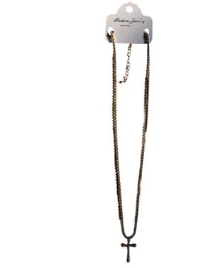 Colier damă auriu cu pandantiv cruce 25TAI35039