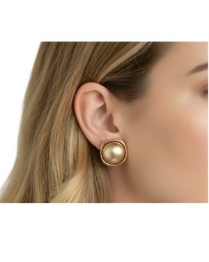 Cercei cu perlă aurie, design elegant 25TAI35013