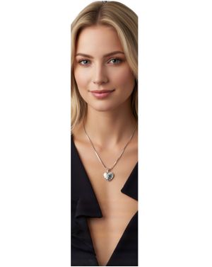 Colier cu pandantiv inimă – Argintiu 25TAI35034