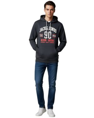 Hanorac bărbați Jack & Jones cu glugă și imprimeu frontal 25SMA03064
