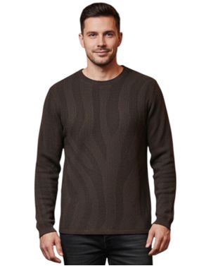Pulover bărbătesc Jack & Jones cu textură reiată 25SMA03057