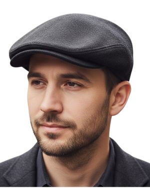 Șapcă damă din lână și vâscoză – Negru 25TAI04009