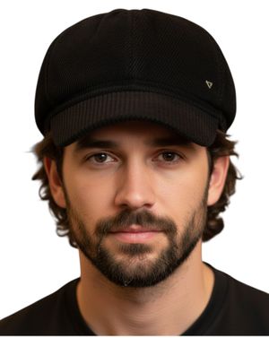 Șapcă bărbați neagră din reiat 25TAI04014