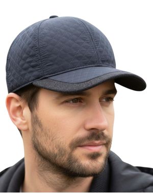 Șapcă bărbătească gri cu textură reiată 25TAI04016