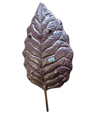 Tavă decorativă metalică în formă de frunză 25TAI61001