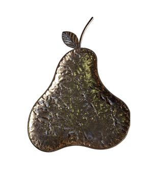 Tavă decorativă din metal, formă pară 25TAI61007