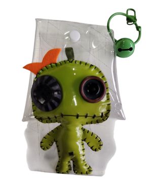 Breloc copii figurina verde cu detalii contrastante 25TAI07005