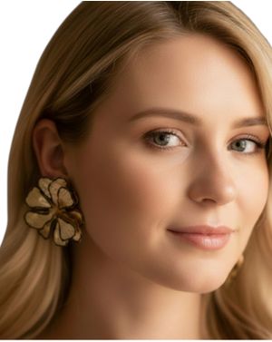 Cercei damă tip floare aurii 25TAI02012
