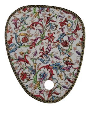 Suport decorativ ceramic cu model floral multicolor 25TAI32016