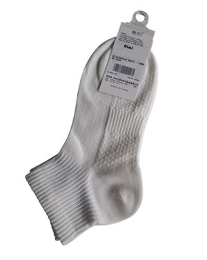 Șosete damă din bumbac alb 25TAI20036