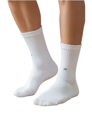 Șosete bărbați albe din bumbac 25TAI20035