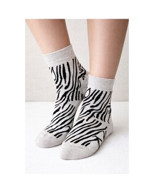 Șosete damă cu imprimeu zebra 25TAI20047