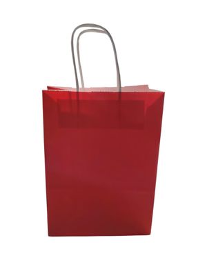 Pungă cadou din hârtie cu mânere - roșu 25TAI19005