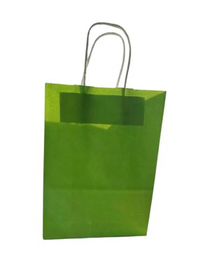 Pungă cadou din hârtie cu mânere - verde 25TAI19006