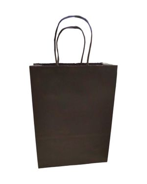 Pungă cadou din hârtie cu mânere - maro 25TAI19008