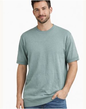 Pulover tricotat fin cu maneca scurta 25MKF08024