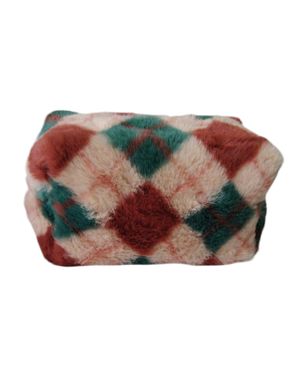 Portfard cosmetic din blăniță cu model geometric M39A1201008