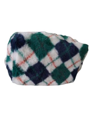 Portfard cosmetic din poliester cu aspect pufos, multicolor (albastru) M39A1201009