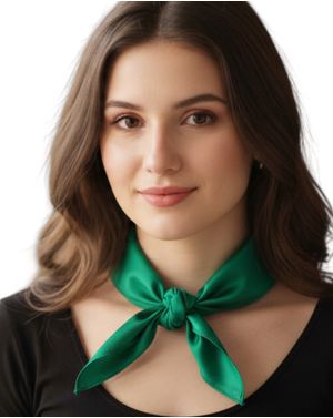 Esarfa dama satinata verde 25TAI22045