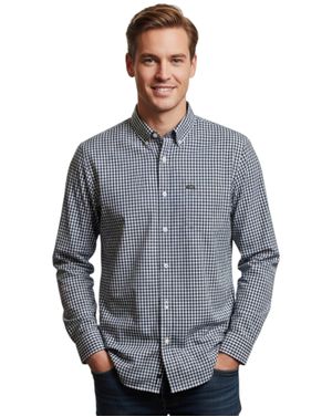 Cămașă bărbați Ben Sherman în carouri albastre 26KOS06007