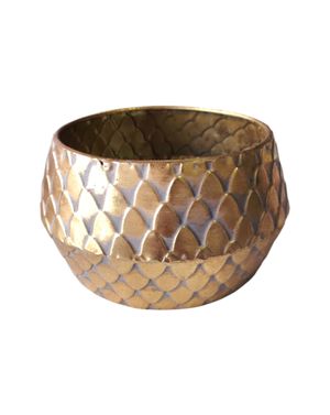 Ghiveci decorativ metalic auriu M71A1201003