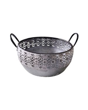 Ghiveci metalic decorativ cu mânere M71A1201022